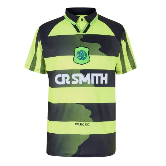 Black-Yellow - Front - Celtic FC Mens Regular Short-Sleeved Football Shirt