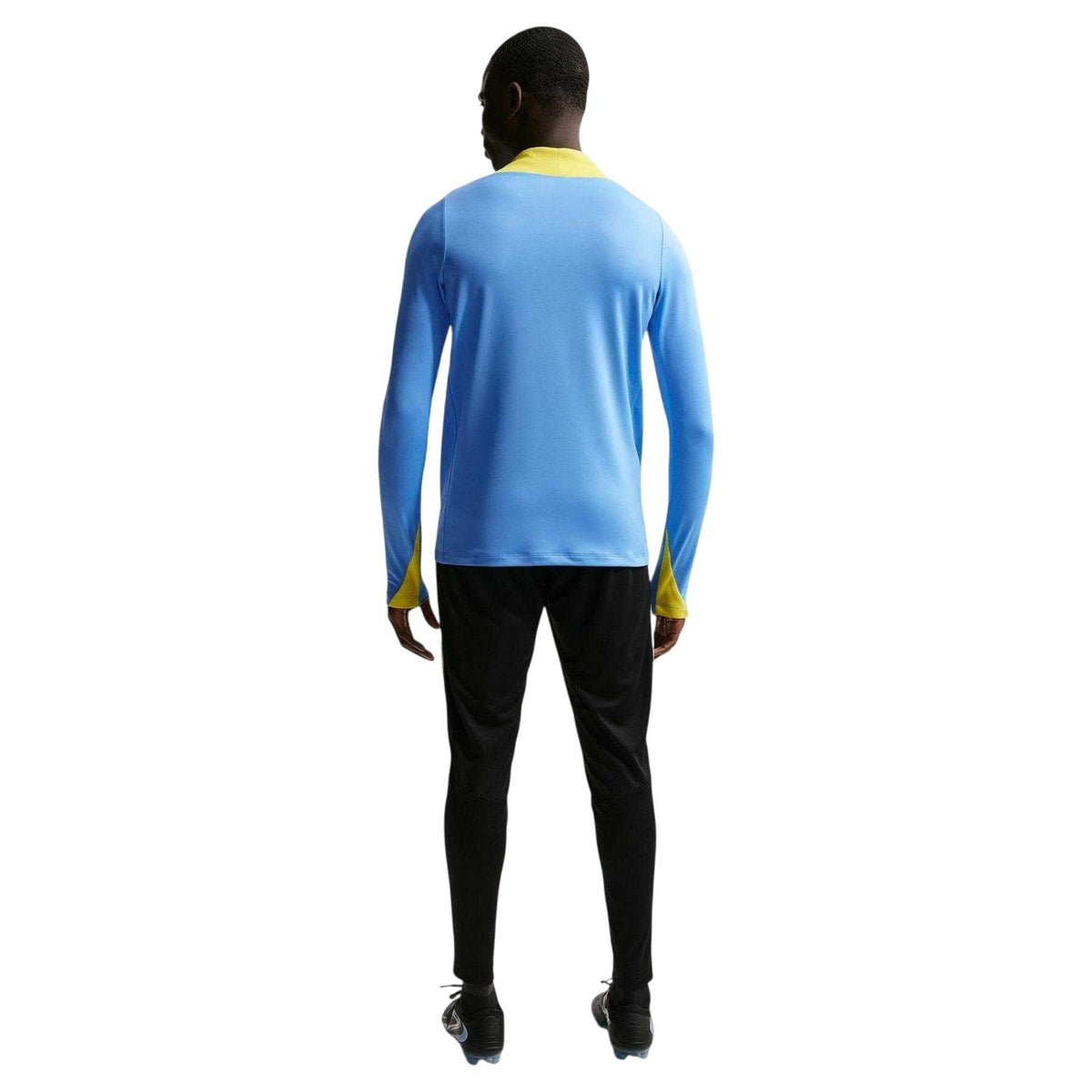 Blue-Yellow - Back - Nike Mens FC Barcelona Long-Sleeved Drill Top
