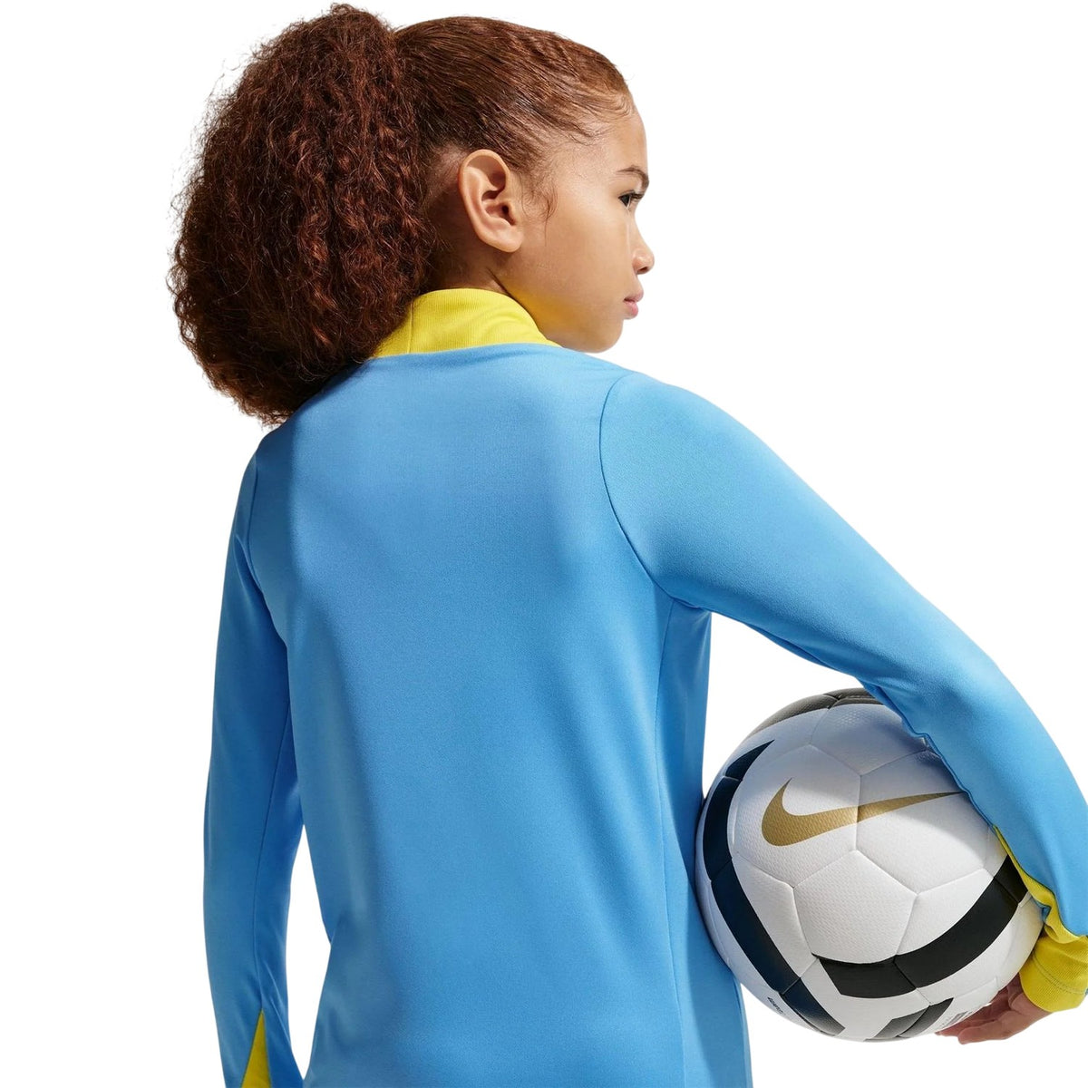 Blue-Yellow - Side - Nike Childrens-Kids FC Barcelona Lightweight Drill Top