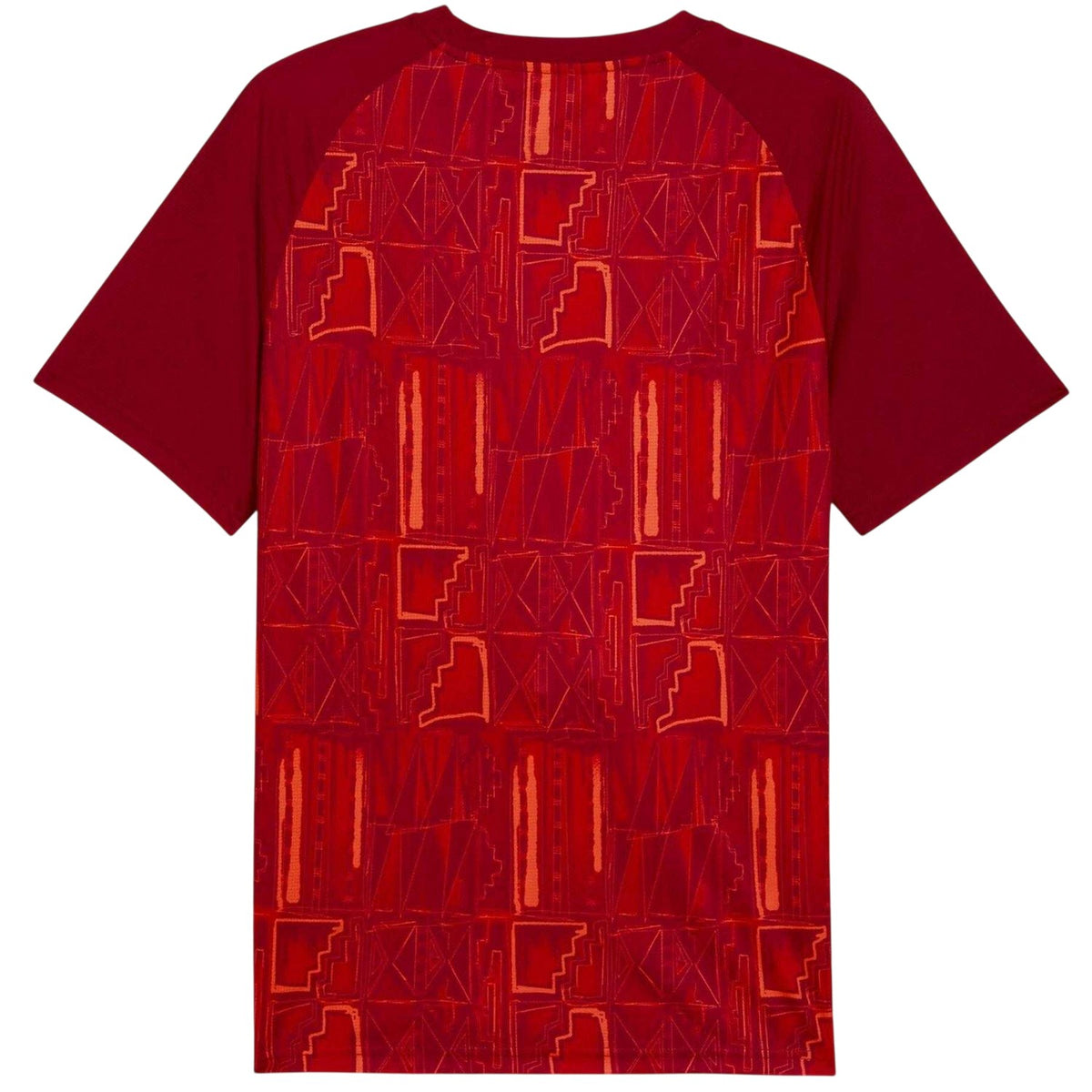 Red-Green - Back - Puma Mens World Cup 2026 Ghana Crew Neck Short-Sleeved Football Shirt