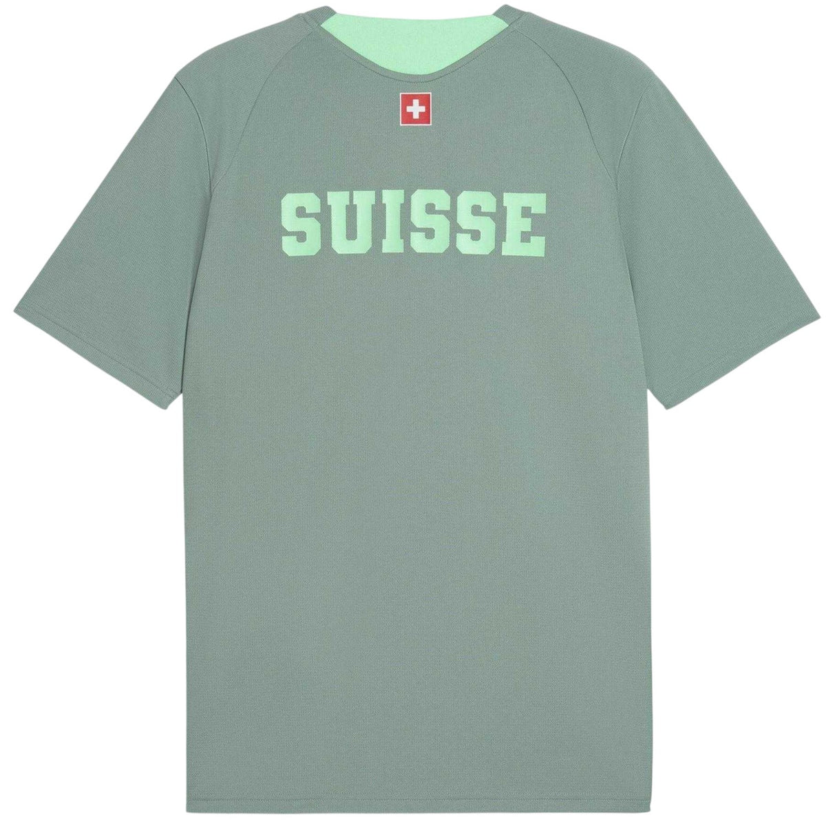 Green-White - Back - Puma Mens World Cup 2026 Switzerland FC Football Shirt