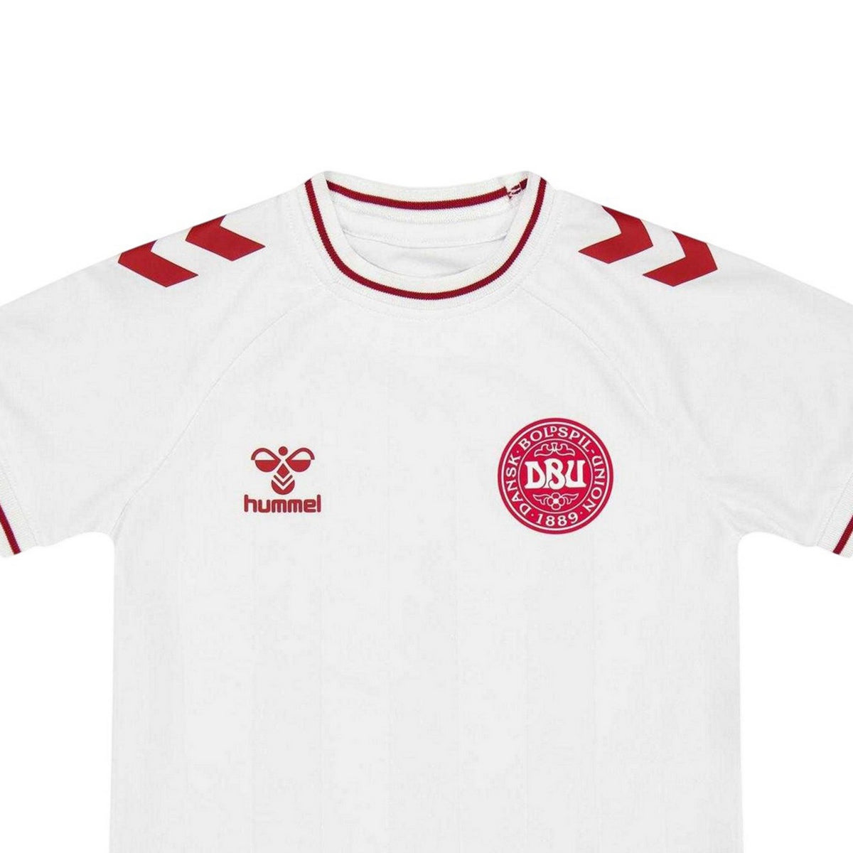 White - Side - Hummel Childrens-Kids 2025 Denmark Away Shirt