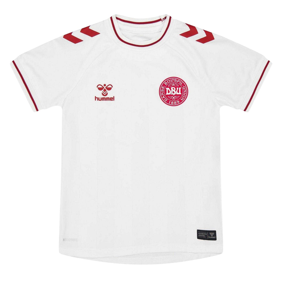 White - Front - Hummel Childrens-Kids 2025 Denmark Away Shirt