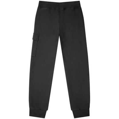 Black - Back - C.P. Company Boys Lens Cotton Jogging Bottoms