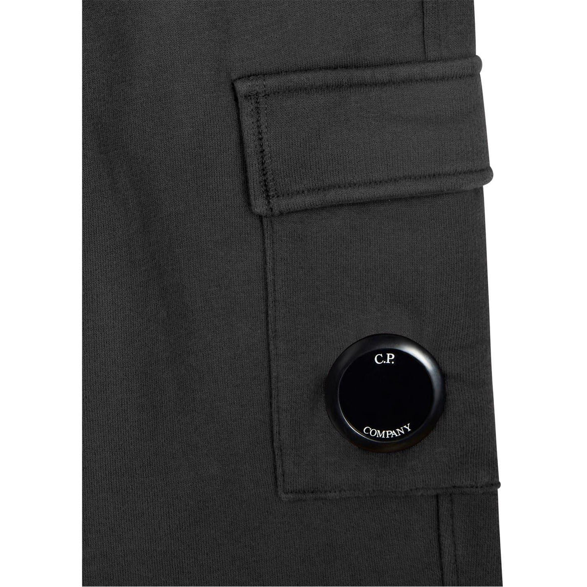 Black - Lifestyle - C.P. Company Boys Lens Cotton Jogging Bottoms