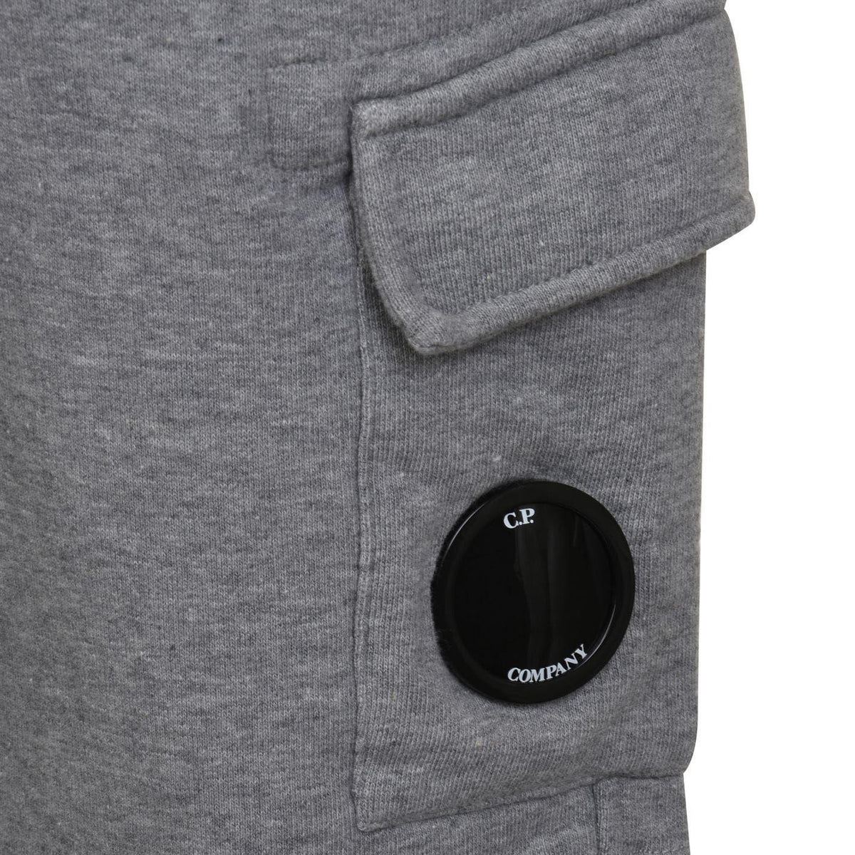 Grey Melange - Side - C.P. Company Boys Cotton Sweat Shorts