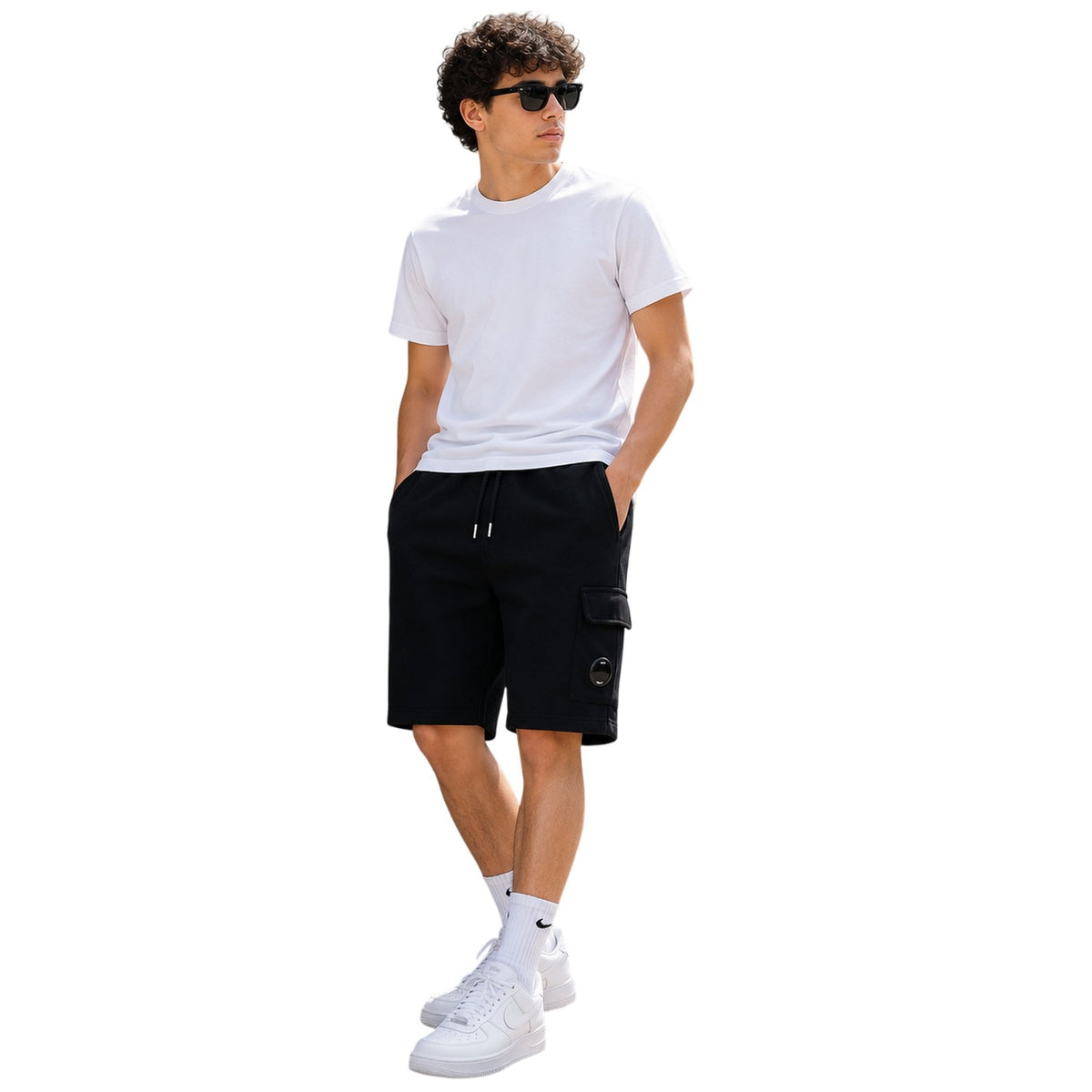 Navy - Lifestyle - C.P. Company Boys Cotton Sweat Shorts