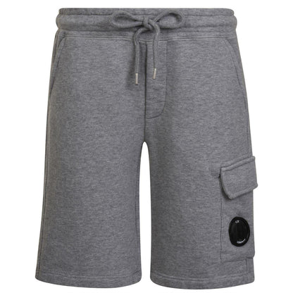 Grey Melange - Front - C.P. Company Boys Cotton Sweat Shorts