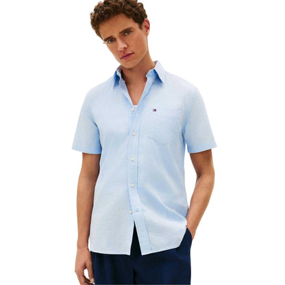 Sweet Blue - Lifestyle - Tommy Hilfiger Mens Short-Sleeved Shirt