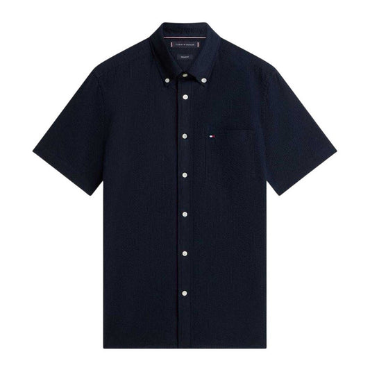 Desert Sky - Front - Tommy Hilfiger Mens Short-Sleeved Shirt