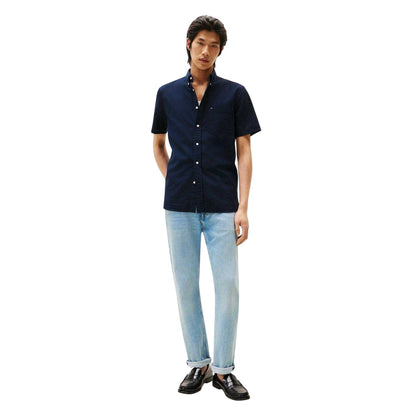 Desert Sky - Pack Shot - Tommy Hilfiger Mens Short-Sleeved Shirt