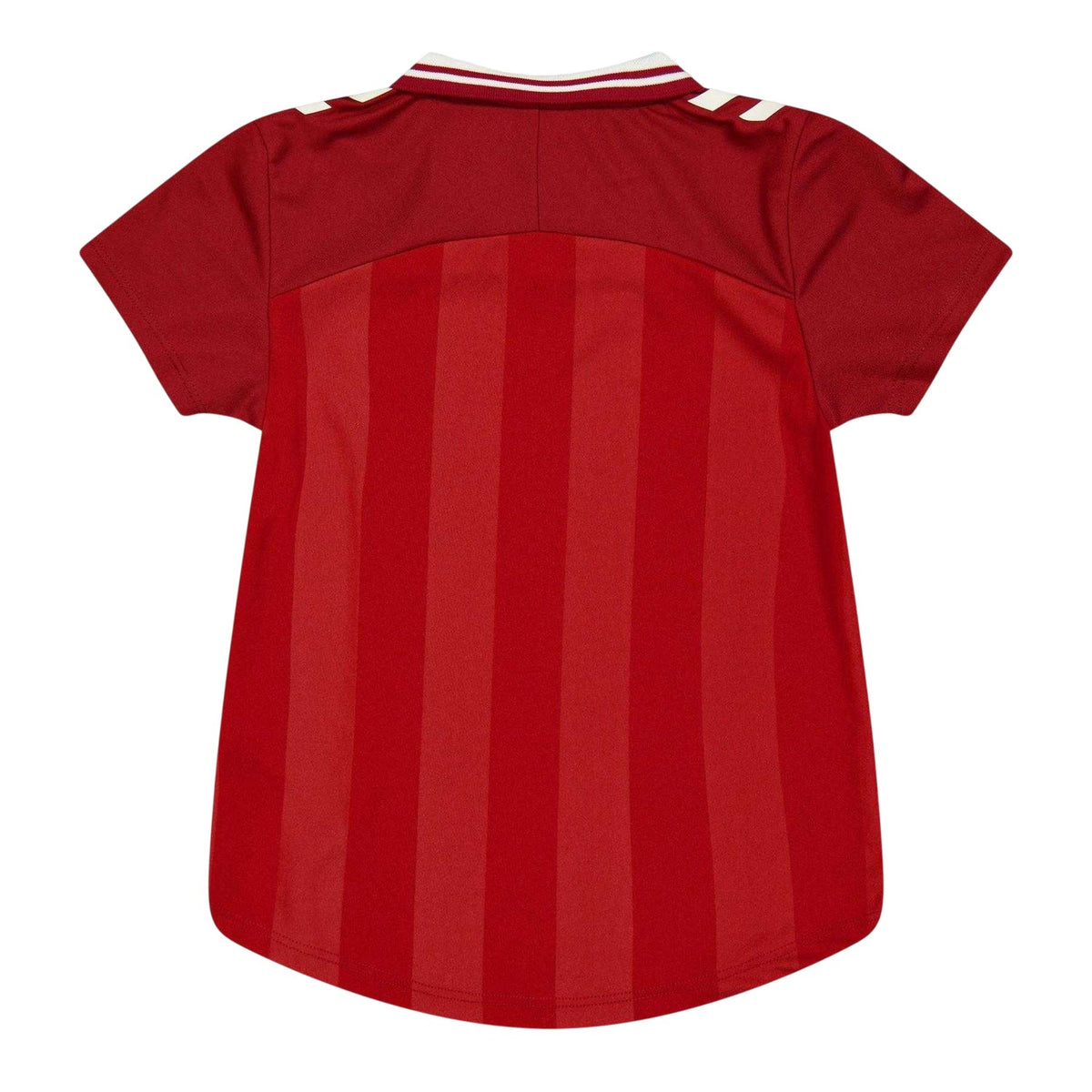 Red - Back - Hummel Childrens-Kids 2025 Denmark Moisture Wicking Home Shirt