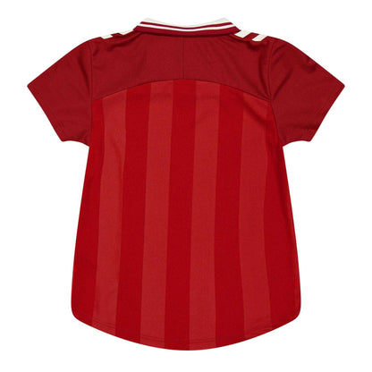 Red - Back - Hummel Childrens-Kids 2025 Denmark Moisture Wicking Home Shirt
