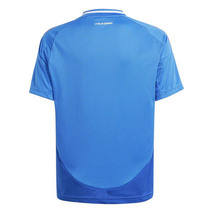 Blue - Back - Adidas Childrens-Kids Italy Home Shirt
