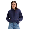 Navy - Front - Levis Womens-Ladies Standard Hoodie
