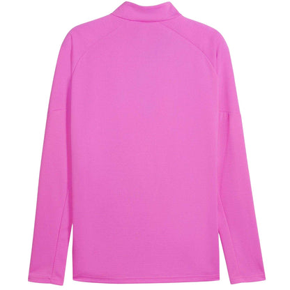 Pink-Black - Back - Puma Mens Graphic Print Drill Top