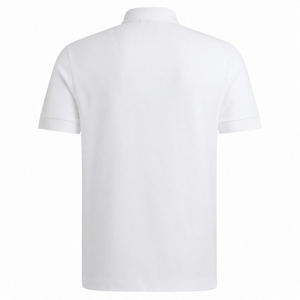 White - Back - Boss Mens Parris Monogram Polo Shirt