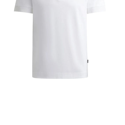 White - Lifestyle - Boss Mens Parris Monogram Polo Shirt