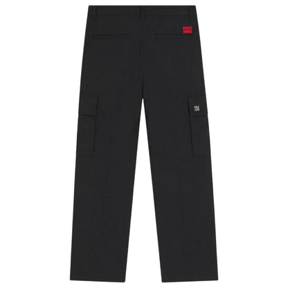Black - Back - Hugo Mens Regular Combat Trousers