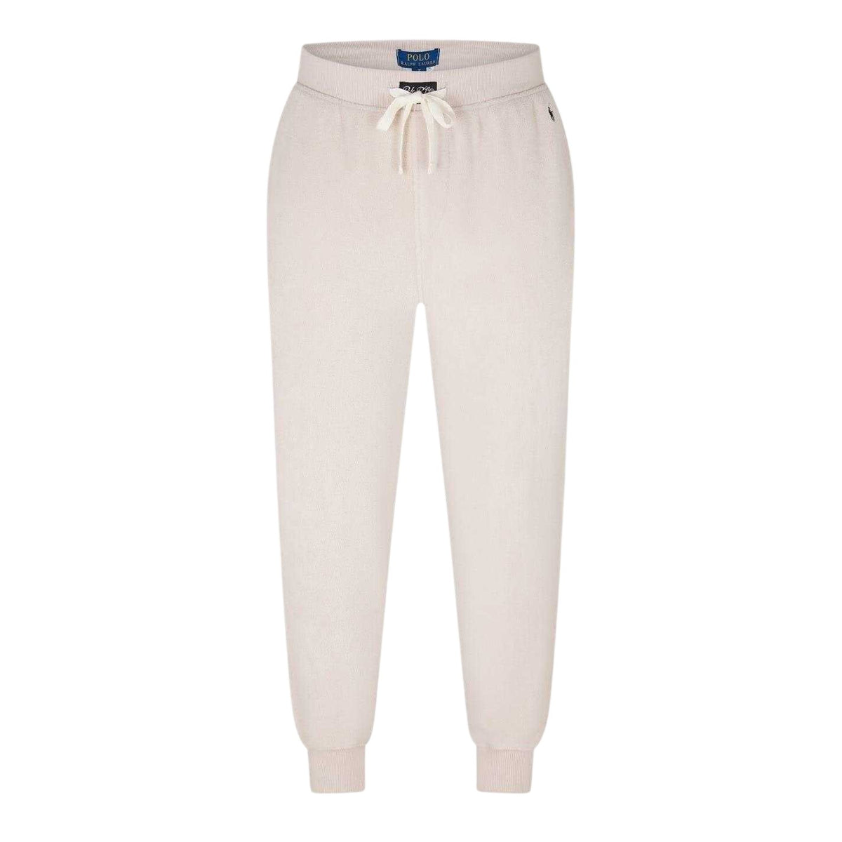 Stone - Front - Ralph Lauren Mens Cotton Blend Tapered Joggers