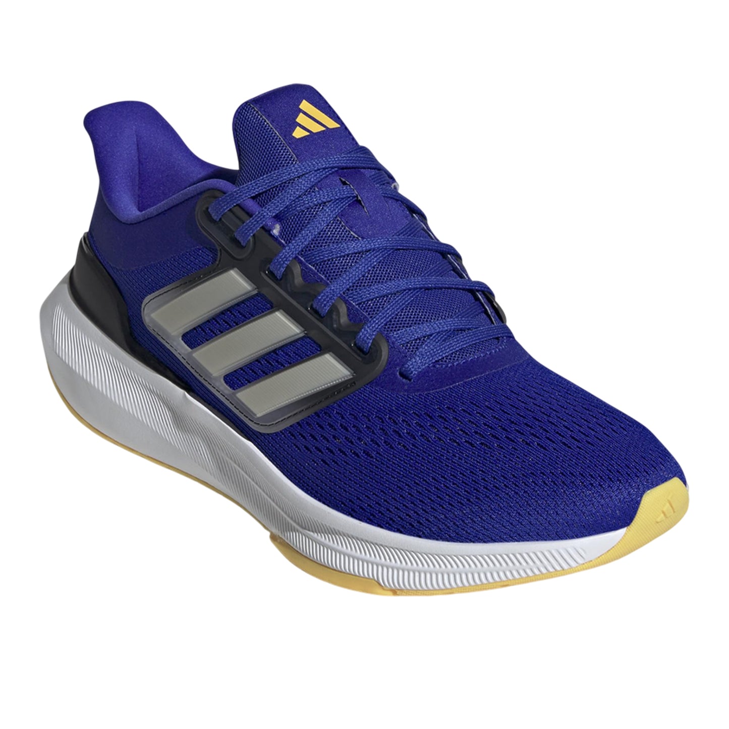 Lucid Blue-Grey-Spark - Front - Adidas Mens Ultrabounce Running Shoes
