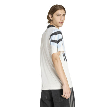 Cloud White - Back - Adidas Mens Santiago Football Shirt