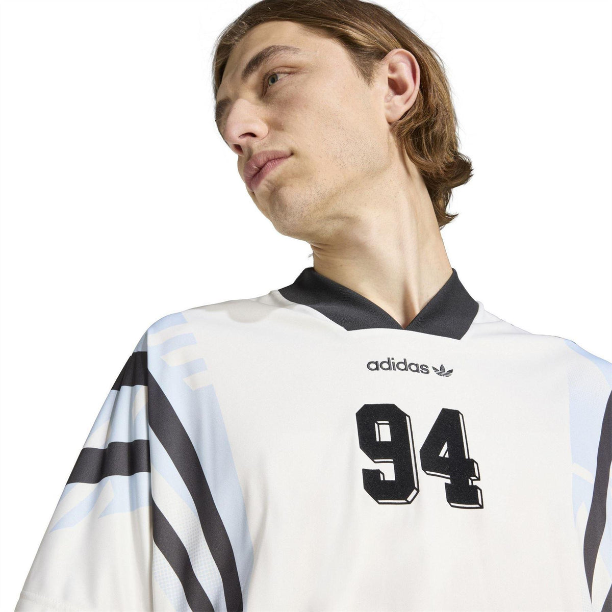 Cloud White - Lifestyle - Adidas Mens Santiago Football Shirt