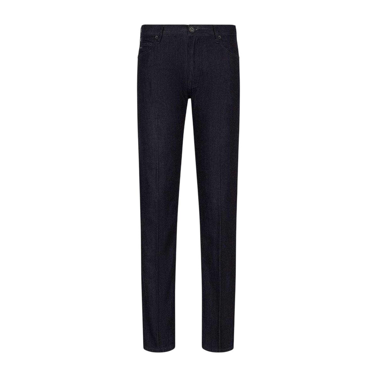 Blue - Front - Emporio Armani EA7 Mens Denim Slim Jeans