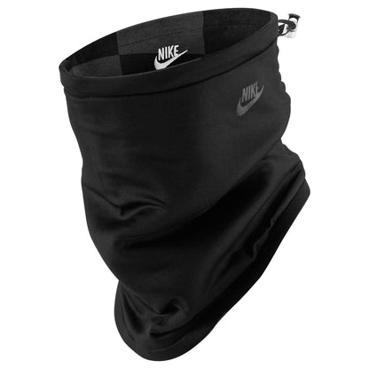 Black - Front - Nike Club Printed Fleece Reversible Neck Warmer