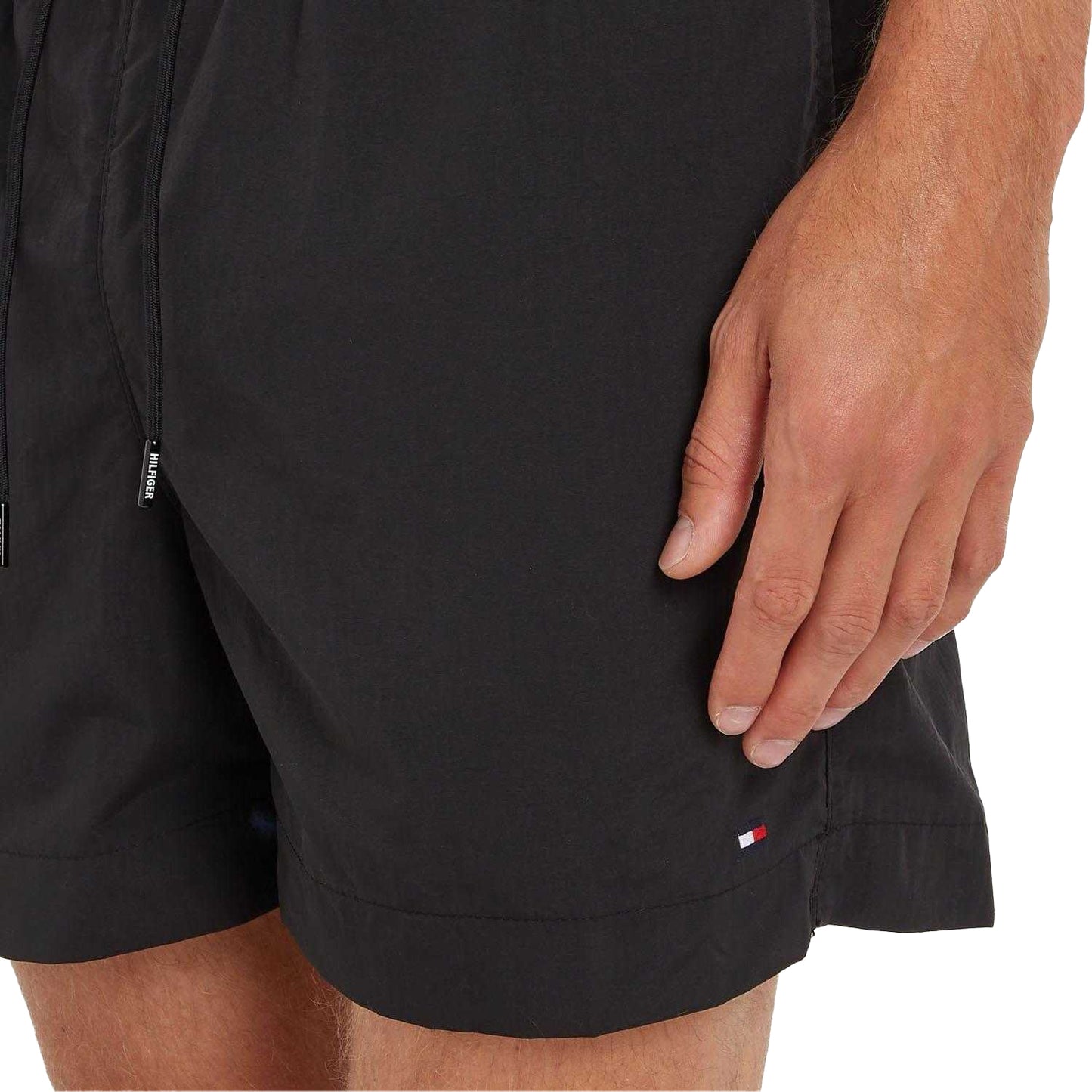 Blue - Back - Tommy Hilfiger Mens Essential Logo Swim Shorts