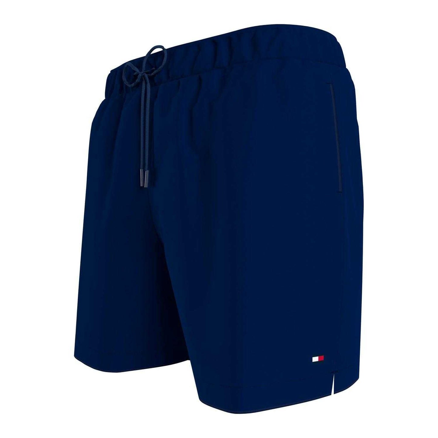 Blue - Side - Tommy Hilfiger Mens Essential Logo Swim Shorts