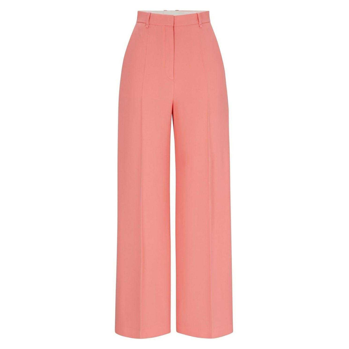 Purple - Front - Boss Womens-Ladies Tikela Plain Wide Leg Chinos