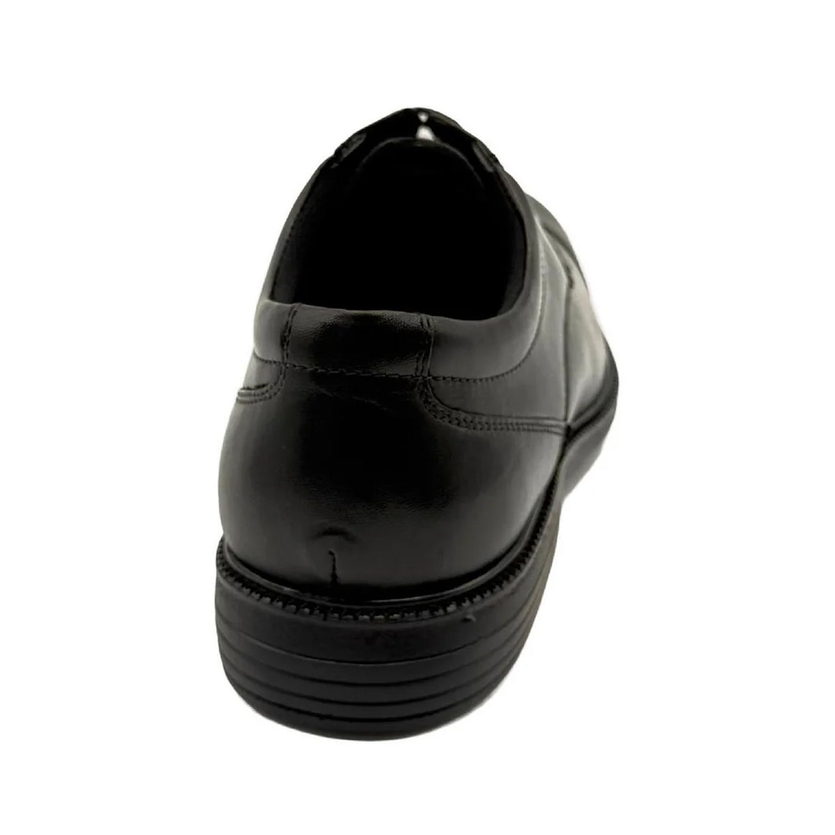 Black - Back - Rockport Mens Clifford Leather Flat Derby Shoes