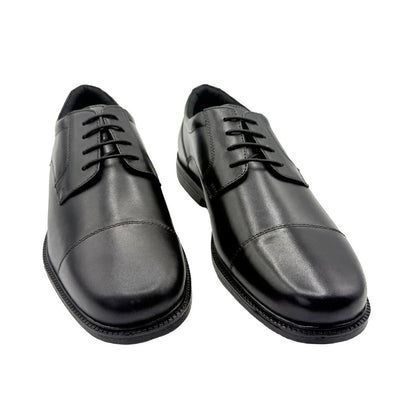 Black - Lifestyle - Rockport Mens Clifford Leather Flat Derby Shoes