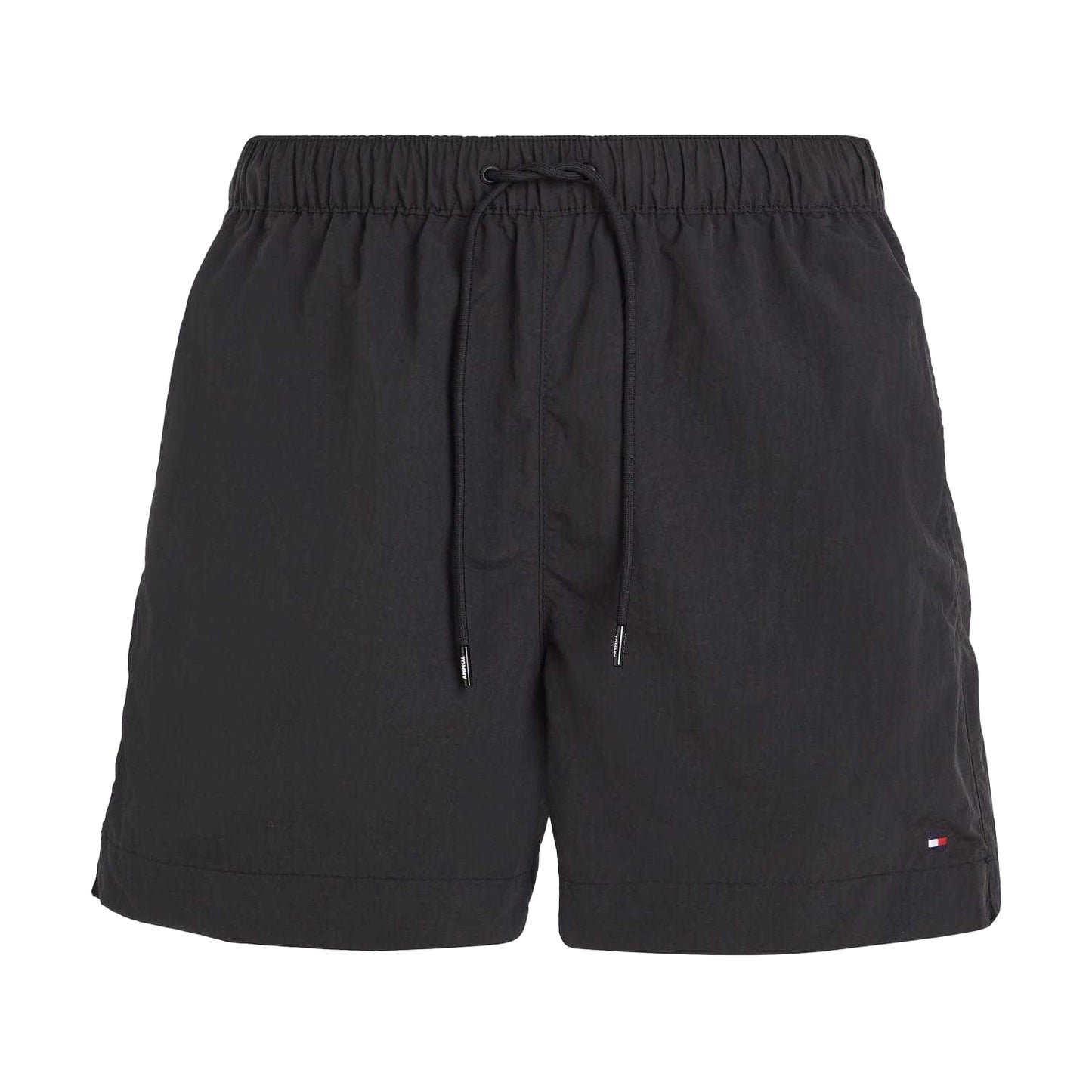 Black - Front - Tommy Hilfiger Mens Essential Logo Swim Shorts