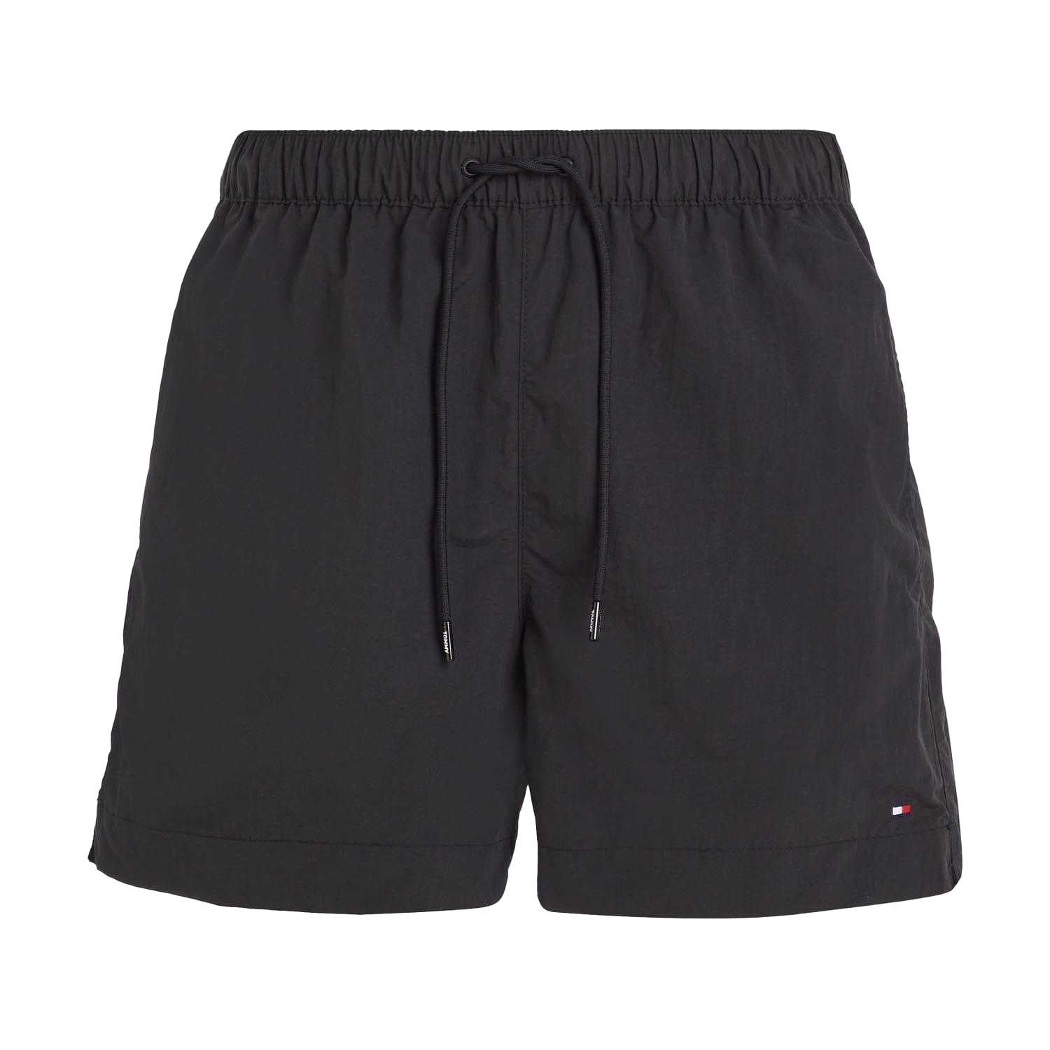Black - Front - Tommy Hilfiger Mens Essential Logo Swim Shorts
