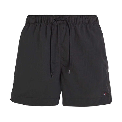 Black - Front - Tommy Hilfiger Mens Essential Logo Swim Shorts