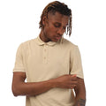 Beige - Side - Hugo Mens Donos222 Polo Shirt