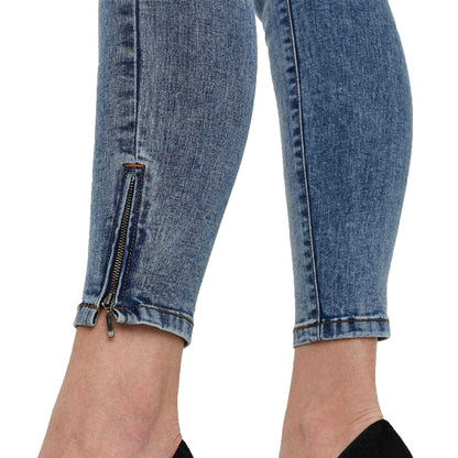 Light Denim Blue - Side - Vero Moda Womens-Ladies Denim Skinny Jeans