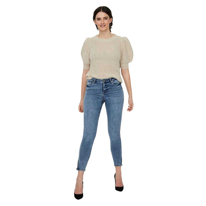Light Denim Blue - Lifestyle - Vero Moda Womens-Ladies Denim Skinny Jeans