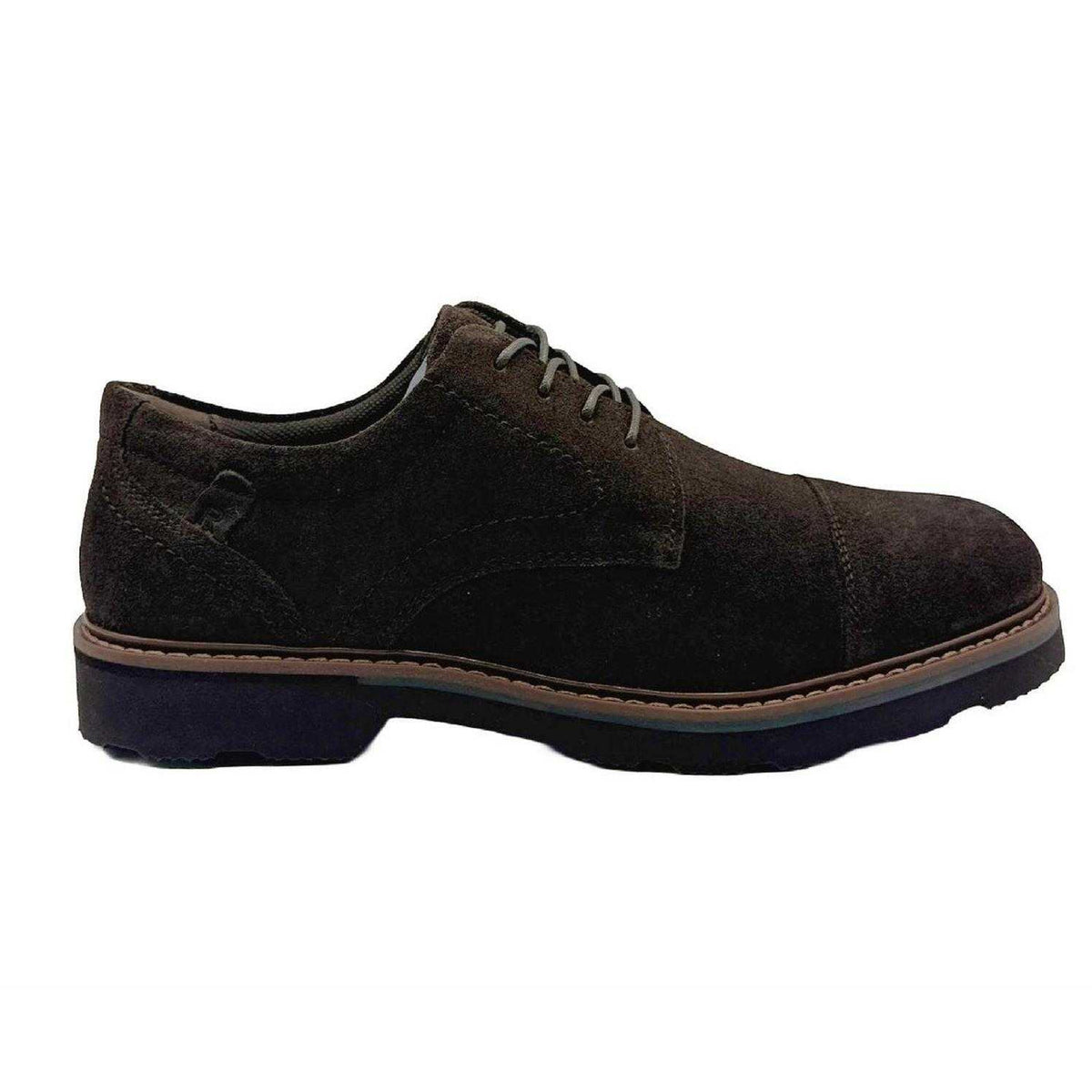 Brown - Front - Rockport Mens Charlee Leather Toe Cap Shoes