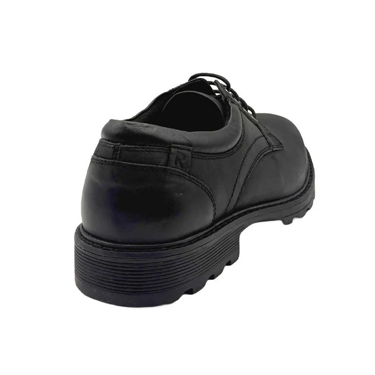 Black - Back - Rockport Mens Marshall Plain Leather Derby Shoes