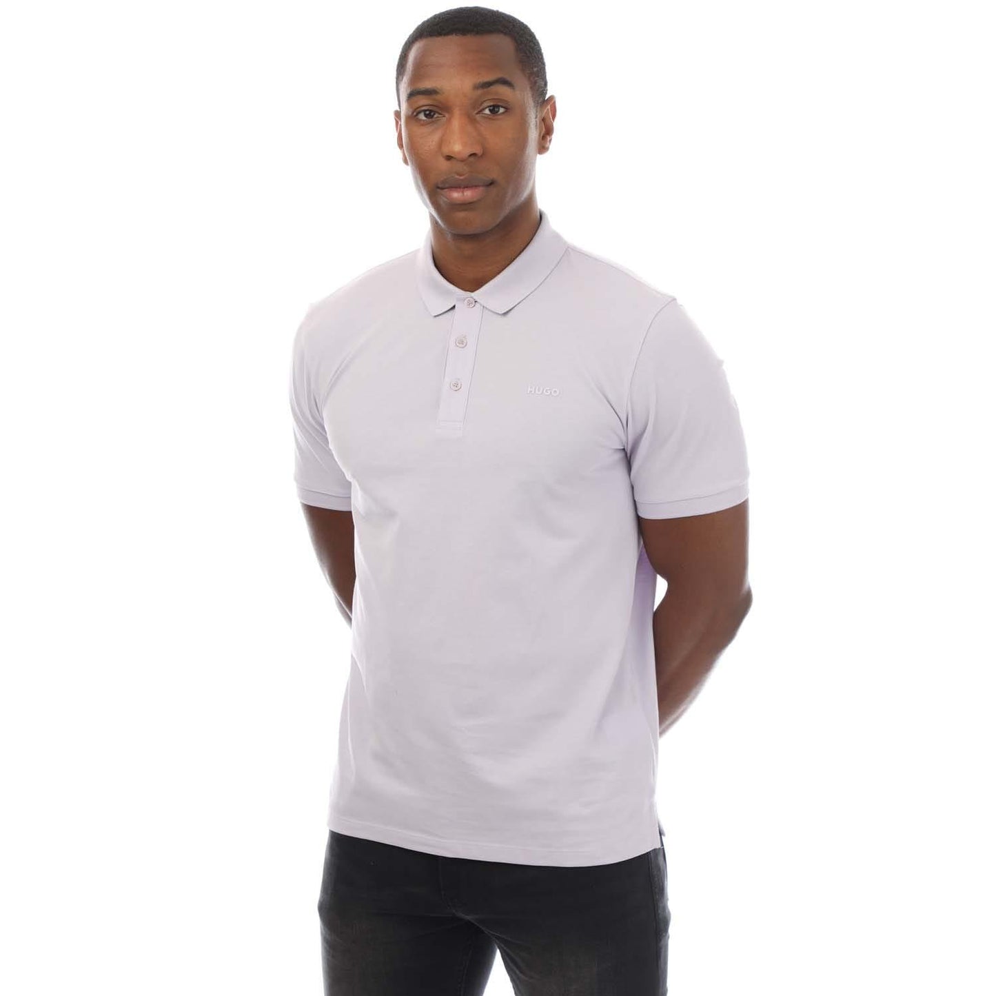 Purple - Front - Hugo Mens Donos222 Polo Shirt