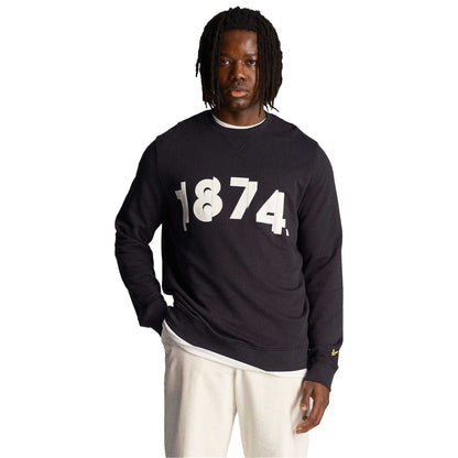 Navy - Lifestyle - Lyle & Scott Mens 1874 Graphic Sweatshirt