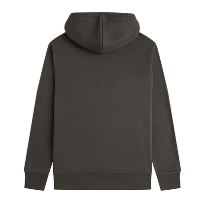 Field Green - Back - Fred Perry Mens Box Logo Pullover Hoodie