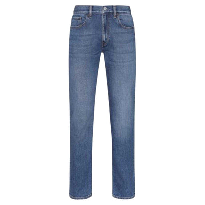Navy - Front - Hugo Mens Denim 5 Pockets Slim Jeans