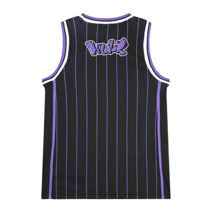 Green - Back - Hulk Childrens-Kids Back Print Basketball Jersey Set
