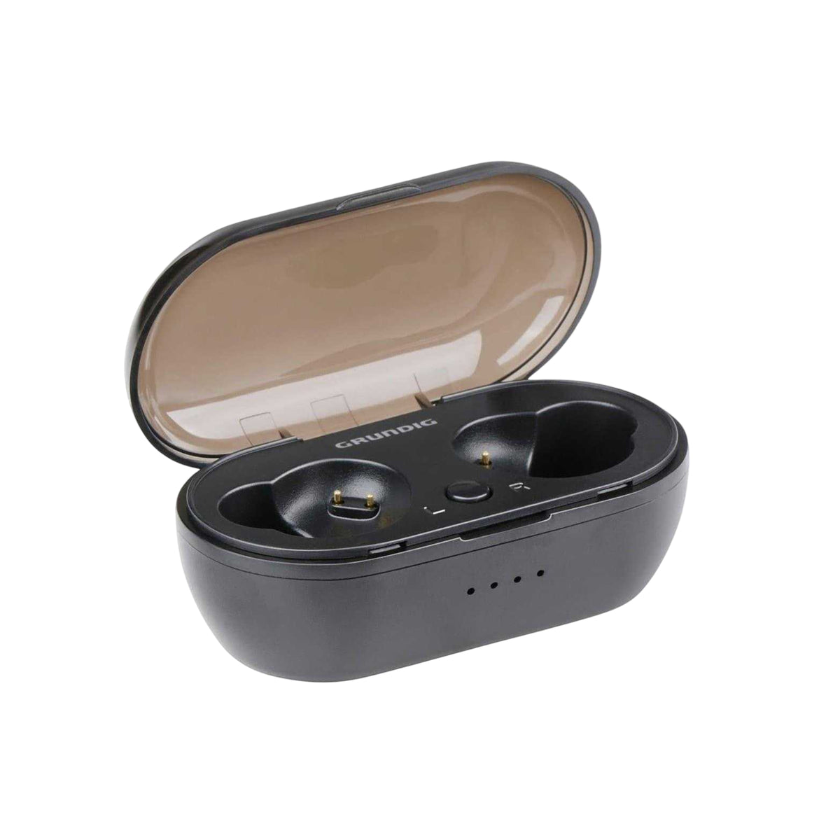 Black - Side - Grundig Wireless Earbuds
