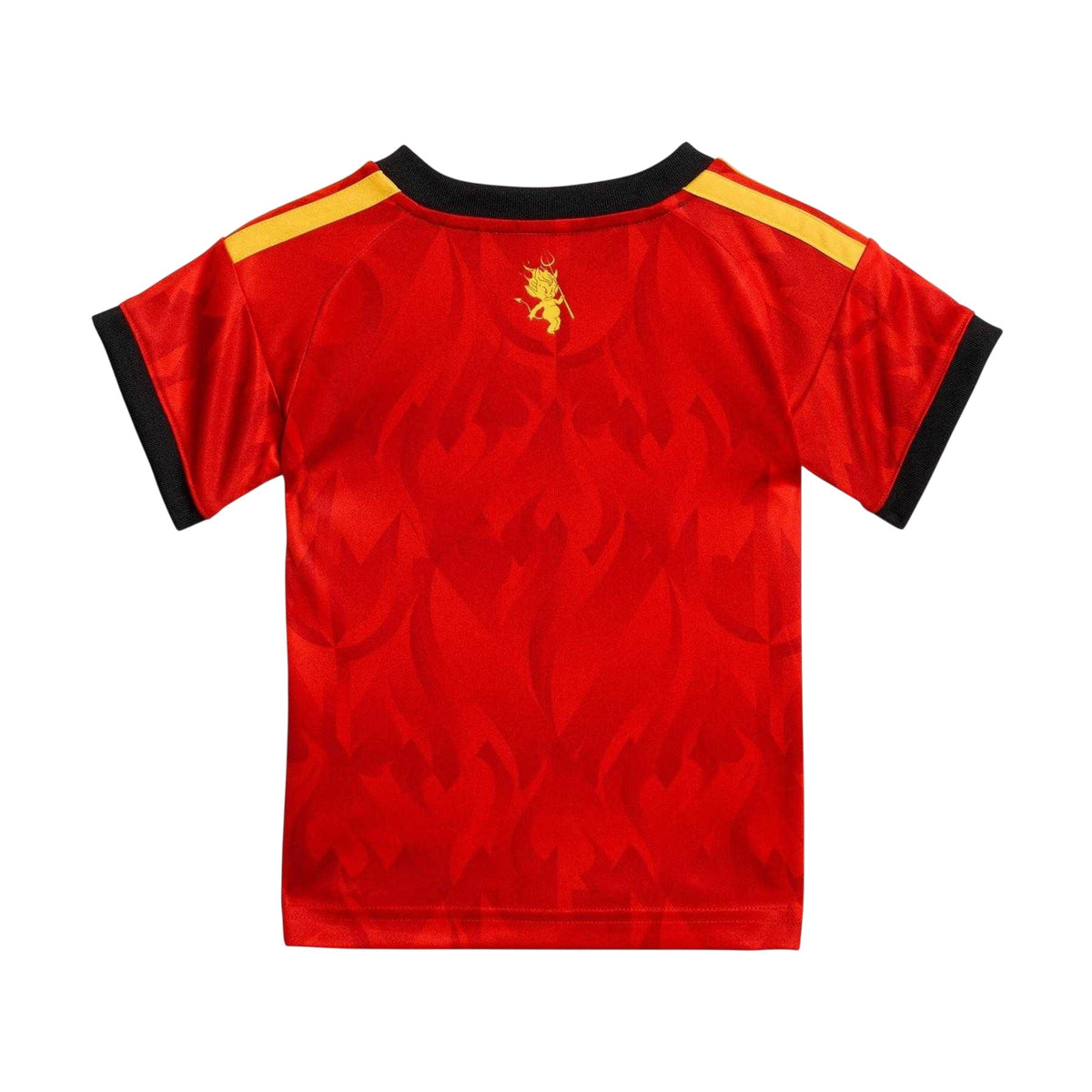 Red-Gold - Back - Adidas Baby Belgium Lightweight Football Kit