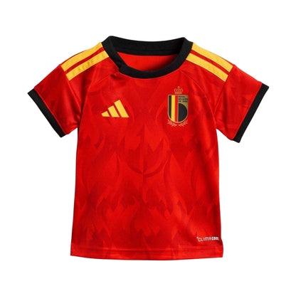 Red-Gold - Side - Adidas Baby Belgium Lightweight Football Kit